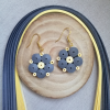 Quilling Küpe _ Sarı Gri 
