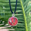 Floral Gümüş Kaplama Choker Kolye