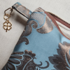 Otto Brown - Altın Sarısı Ve Mavi Clutch Çanta