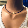 Lapislazuli Ve Altın Kolye Ucu 