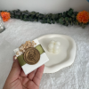 Hediyelik Mum, Bubble Mum, Mühür Ve Çiçek Süslemeli