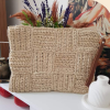 Hasır Patchwork Clutch Çanta
