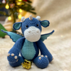 Amigurumi Mavi Dinazor Oyuncak