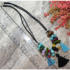 Boho Tarzı Çok Renkli Boncuklu Kolye