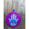 16 cm. Füzyon Cam Duvar Süsü Fatma Ananın Eli ( Hamsa hand)