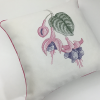 Charmingfuschia Küpeli Çiçeği Nakıışlı Kırlent Kılıfı
