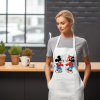 Mickey - Minnie Denim Temalı Önlük Çok Amaçlı Kullanıma Uygun Önlük - Mickey - Minnie Apron Denim 