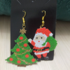 Miyuki Yılbaşı Kraasyonu Noel Baba Ve Çam Ağacı  Küpe