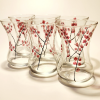 Vitray El Boyalı Çay Bardak 6'li Set Model 1