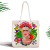 Frida Kahlo Tasarımlı Omuz, Plaj Çantası 