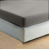 Monohome %100 Pamuklu RanForce Fitted Gri Çift Kişilik Lastikli Çarşaf