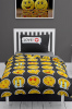 MonoHome I Love Emoji 3D Pamuk Saten Tek Kişilik Nevresim Takımı