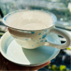 Mavi Beyaz Stoneware Fincan