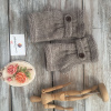 Bronz Kahve Düğmeli Eldiven. Unisex Eldiven