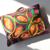 Soyut Yaprak Desenli Çok Renkli Clutch