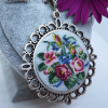 Petit Point El Nakışlı Kolye Nostalgia 