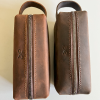 Hakiki Deri Traş / Makyaj Çantası - Dopp Kit