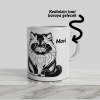 İsme Özel Kupa, Kedi Tasarımlı