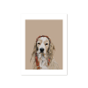 Boho Dog Yağlıboya Görünümlü Dijital Resim Digital Download