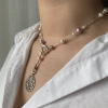 İncili Lotus Kolye