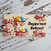 30x15 Cm Çiçekler Ve Kuşlar Dekoratif Kişiye Özel Kapı Girişi Panosu, Kapı Önü İsimlik Tabela, Kapı Numaras�...