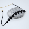 Miyuki Siyah Kalpler Choker Kolye