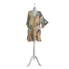 Çiçek Desenli Fırfırlı Şifon Kimono