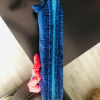 Lacivert Çiçek Detaylı Clutch Bohem Şık Çanta, Anneler Günü Hediyesi