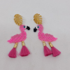 Miyuki Flamingo Küpe Bileklik Set