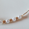 Rose Renkli İnci Detaylı Choker Kolye