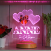 Anneler Günü Hediyesi, Anneye Hediye, Fotoğraflı Hediye, İsim Yazılı Resimli Kişiye Özel 3d Led Lamba