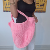 Pembe Örgü Çanta