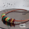 Cam Boncuklu Choker Kolye