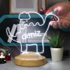 Dinozor Bebek Hediyesi, Çocuklara Hediye Led Lamba, Doğum Günü Hediyesi Sevimli Dino Temalı Parti, Çocuk Odası Ge...