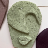 Soyut Tasarım El Yapımı Duvar Dekoru Renkli Taş Maske Büyük 5'li Set, Dekor Mask, 3d Duvar Heykeli