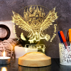 Hogwarts Hedwig Kişiye Özel 3d Led Lamba, Hediye Baykuş Gece Lambası, Harry Potter Hediyelik