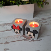 Mickey ve Minnie Beton Tealight Mumluk, Sevgililer Günü Özel Ürünü