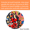 Frida Kahlo Çok Renkli Özgür Kadın Desenli Lacivert Ponponlu Tek Taraflı 45 X 45 Kırlent Kılıfı El Yapımı