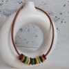Cam Boncuklu Choker Kolye