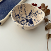 Ka Ceramic,  Mavi & Beyaz Servis Tabağı Ve Kasesi