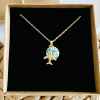 Pokito Design Dünya Uçak Gezi Charm Kolye
