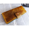 Kesimden Dikime Tamamen El Emeği Gerçek Deri Cüzdan 12 Kart 2 Banknot Alanı (19.4cm*8,5cm)  Pln4