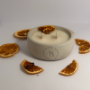 Bodrum Mandalina Kokulu Beton Saksıda Soya Wax Mum(dekorati̇f Mum Hedi̇yeli̇)