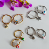 Çelik Charm Küpe