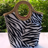 Plaj Çantası Zebra Desen