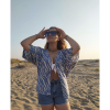 Mavi Zebra Kimono