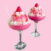 Strawberry Shortcake Candle/ Dekoratif Çilekli & Donutlı Kek Kokulu Tasarım Mum