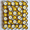 Düğün Nişan Hediyelik Papatya Desenli Mum (candle) 