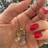 Yılbaşı Çorap Charm Kolye/küpe/bileklik/halhal Ucu