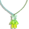 Teddy Bear Kristal Kolye 